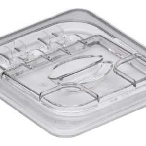 POLYCARBONATE CLEAR HINGED FLIP LID FOR 1/6 PANS - PCH1351