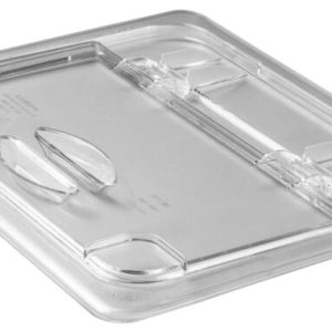 POLYCARBONATE CLEAR HINGED FLIP LID FOR 1/2 PANS - PCH1353