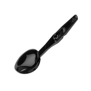 POLYCARBONATE SOLID SPOON BLACK 33CM L - PSS0033